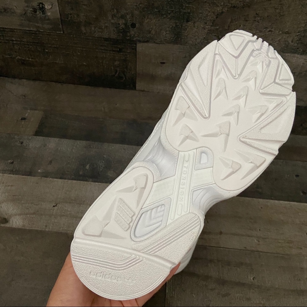 NWT Adidas Falcon White and Metallic Gold Accents - Picture 8 of 8